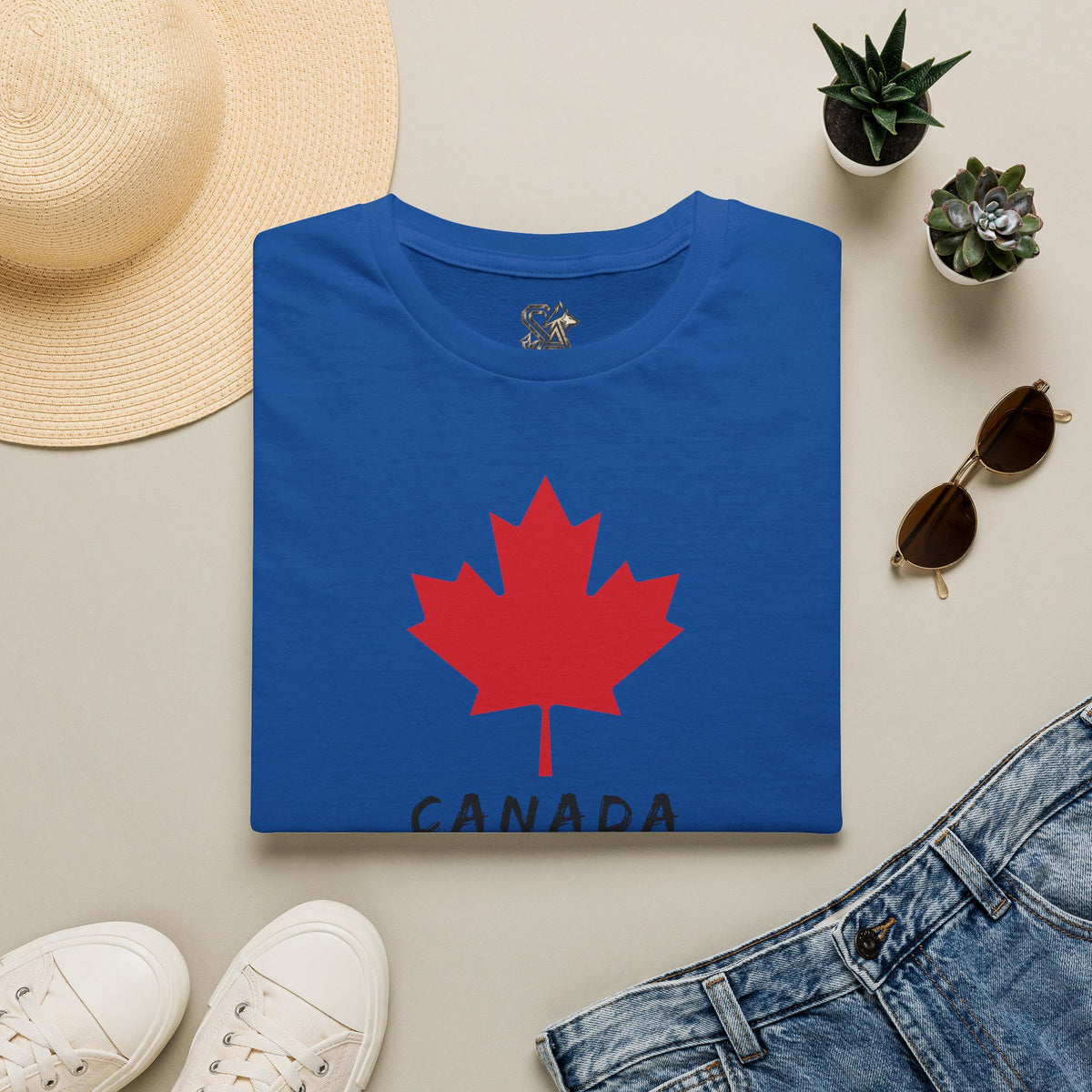 CANADA Leaf T-Shirt Premium Design SKIALFA Unisex