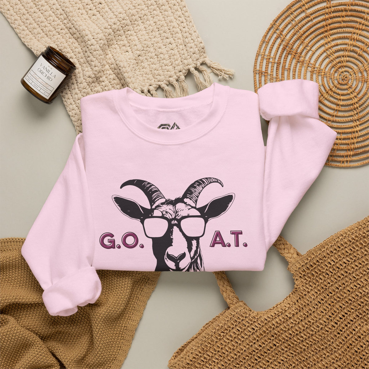 G.O.A.T. Goat Sweatshirt Premium Design SKIALFA Unisex