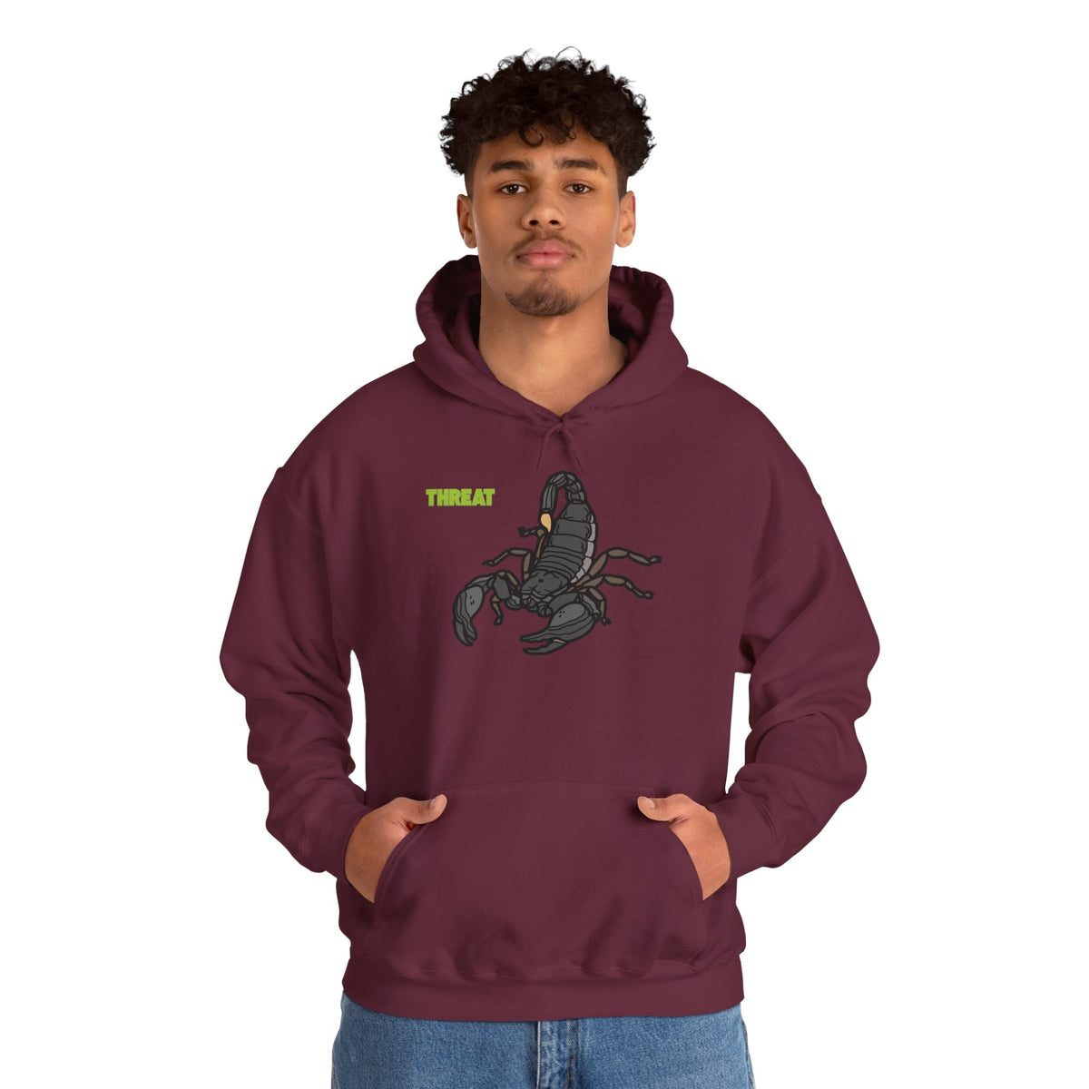 THREAT Scorpion Hoodie Premium Design SKIALFA Unisex
