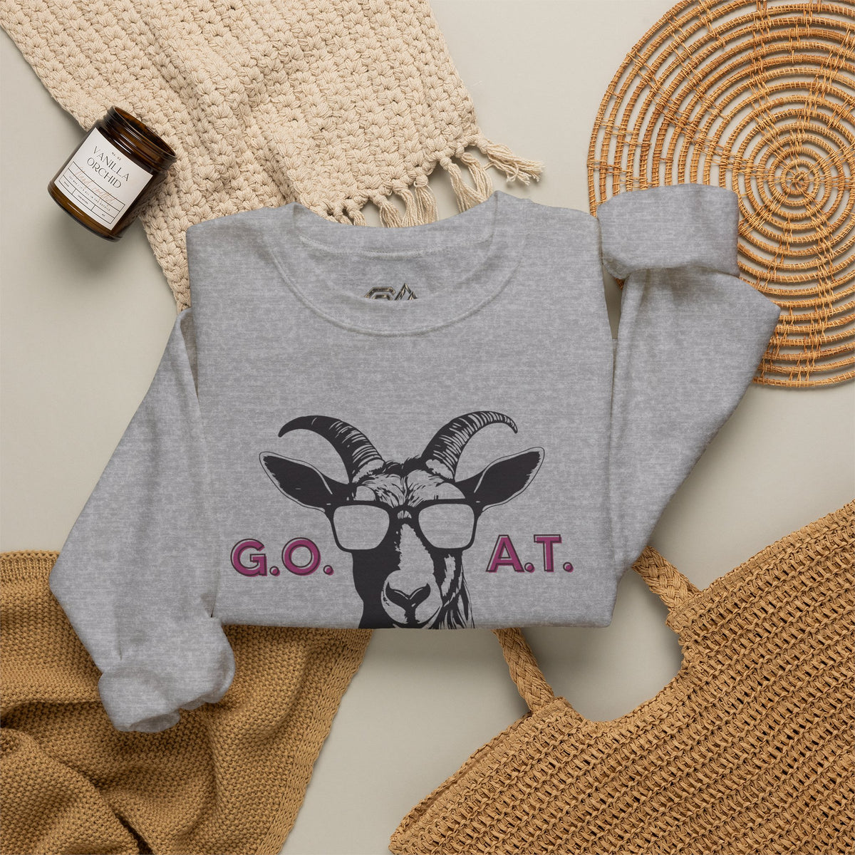 G.O.A.T. Goat Sweatshirt Premium Design SKIALFA Unisex