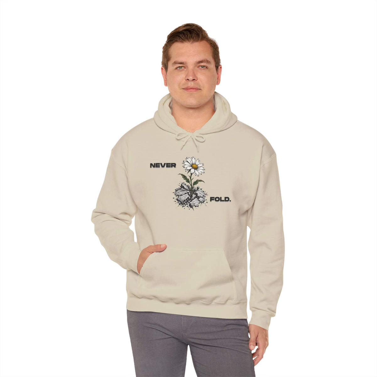 NEVER FOLD. Hoodie Premium Design SKIALFA Unisex
