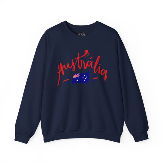 Australia Flag Sweatshirt Premium Design SKIALFA Unisex