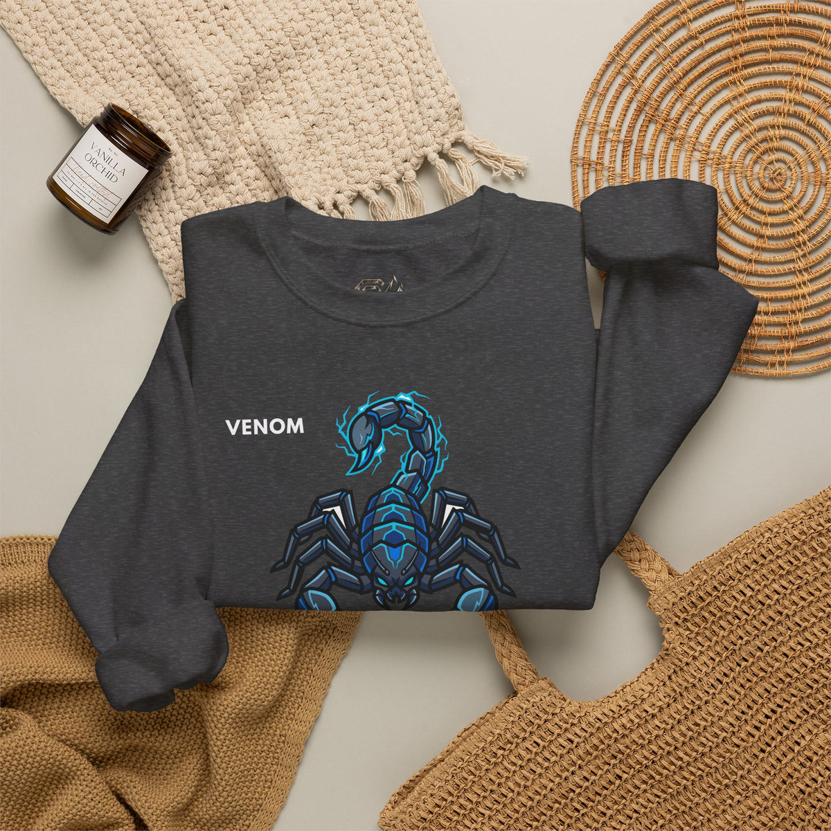 VENOM Scorpion Sweatshirt Premium Design SKIALFA Unisex