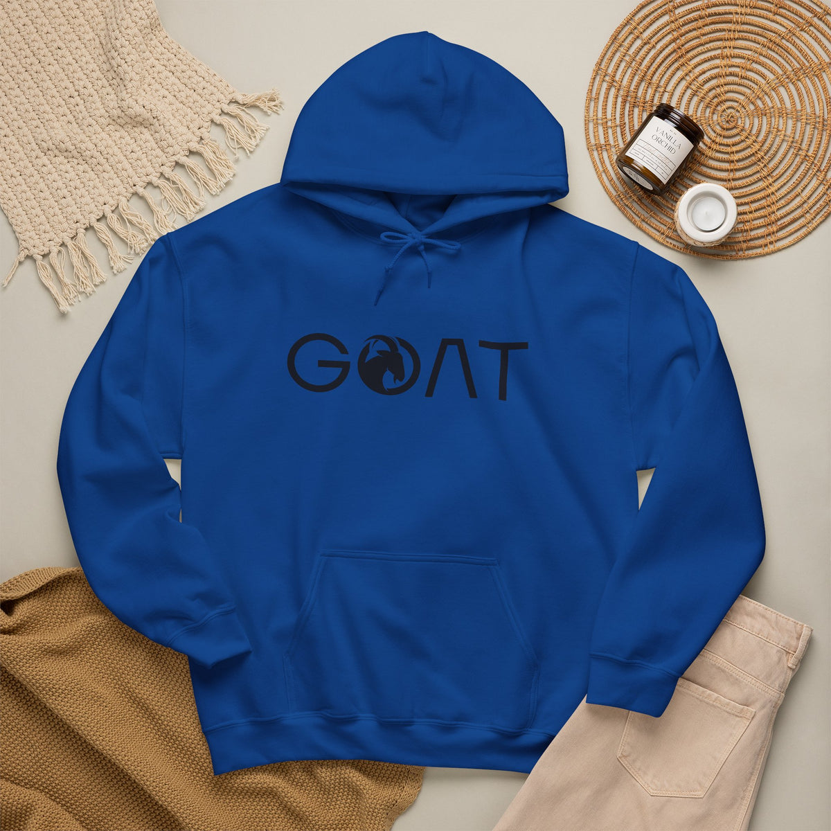 G.O.A.T. Hoodie Premium Design SKIALFA Unisex