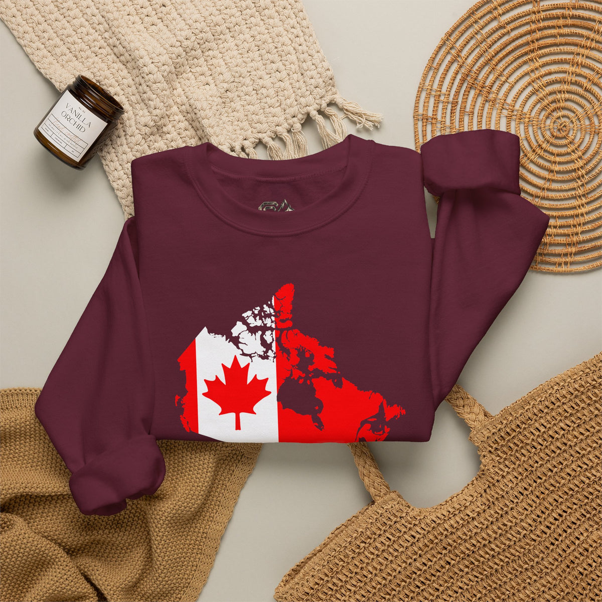 Canada Maple Sweatshirt Premium Design SKIALFA Unisex