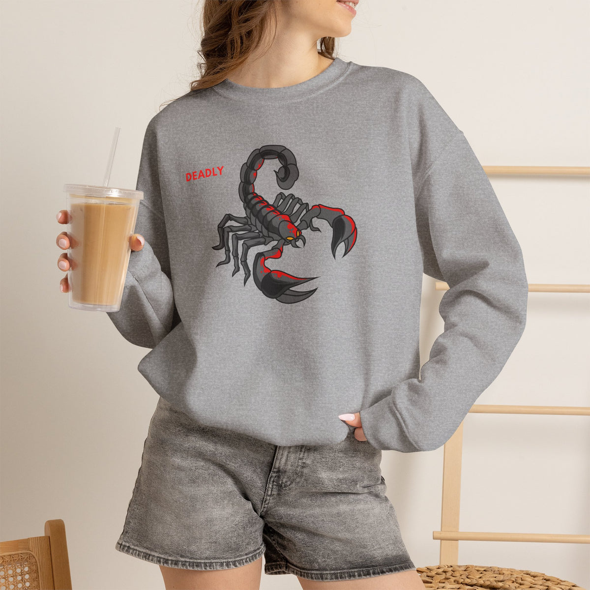 DEADLY Scorpion Sweatshirt Premium Design SKIALFA Unisex