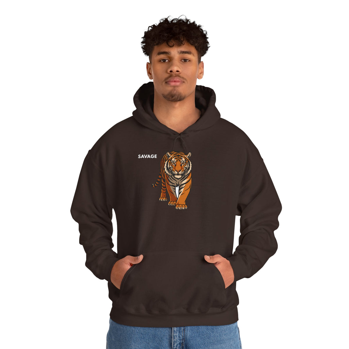 SAVAGE Tiger Hoodie Premium Design SKIALFA Unisex