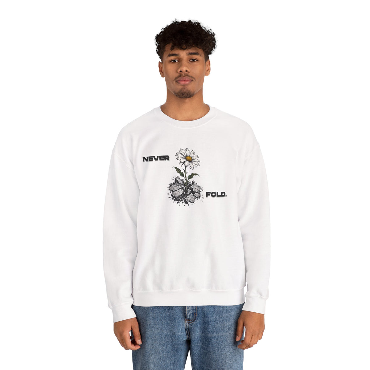 NEVER FOLD Sweatshirt Premium Design SKIALFA Unisex