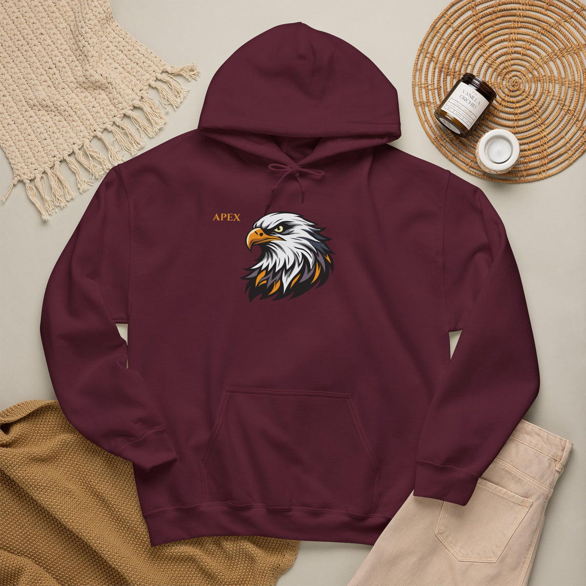 APEX Eagle Hoodie Premium Design SKIALFA Unisex