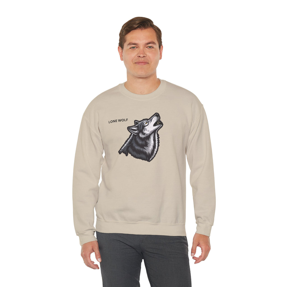 LONE WOLF Sweatshirt Premium Design SKIALFA Unisex