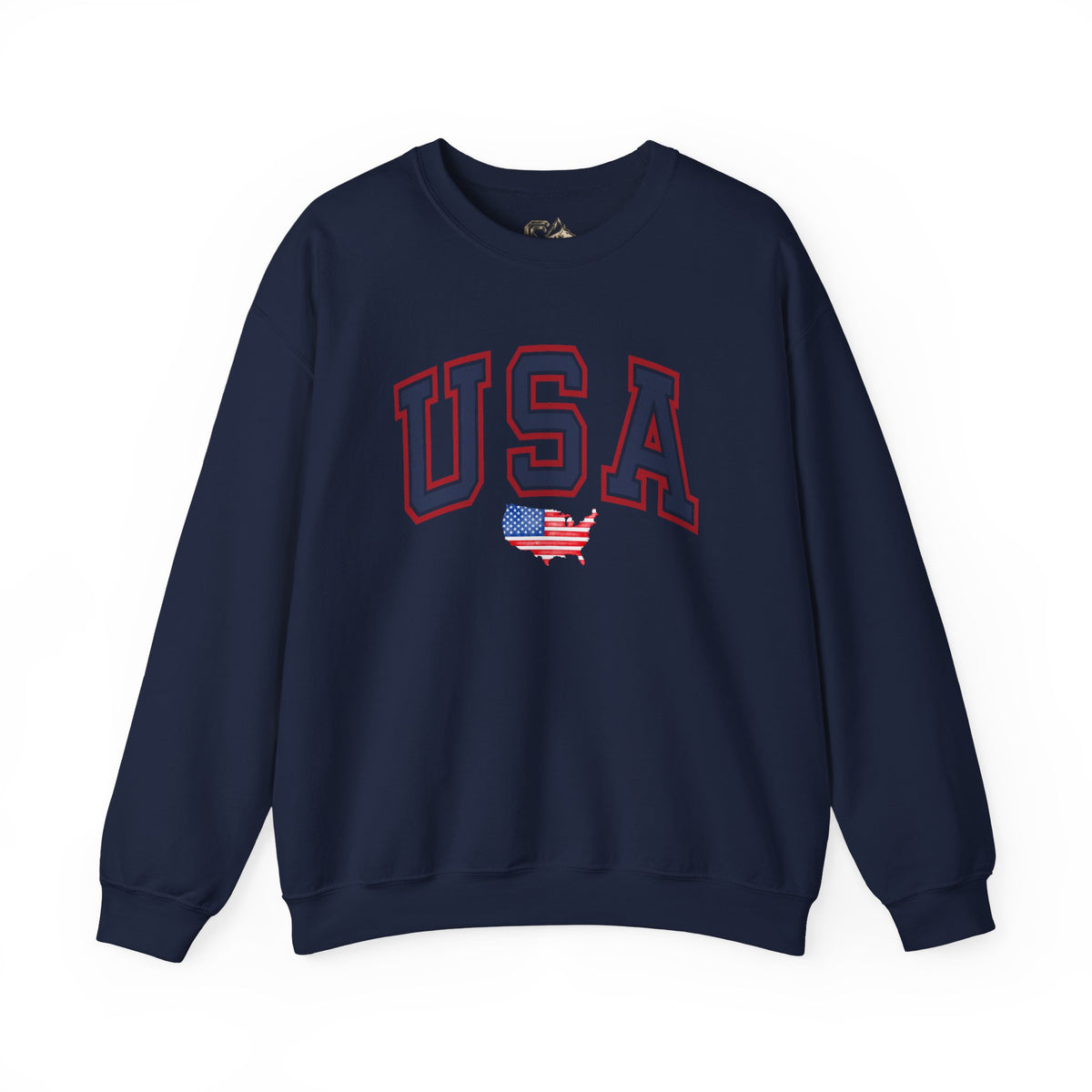 USA Flag Sweatshirt Premium Design SKIALFA Unisex