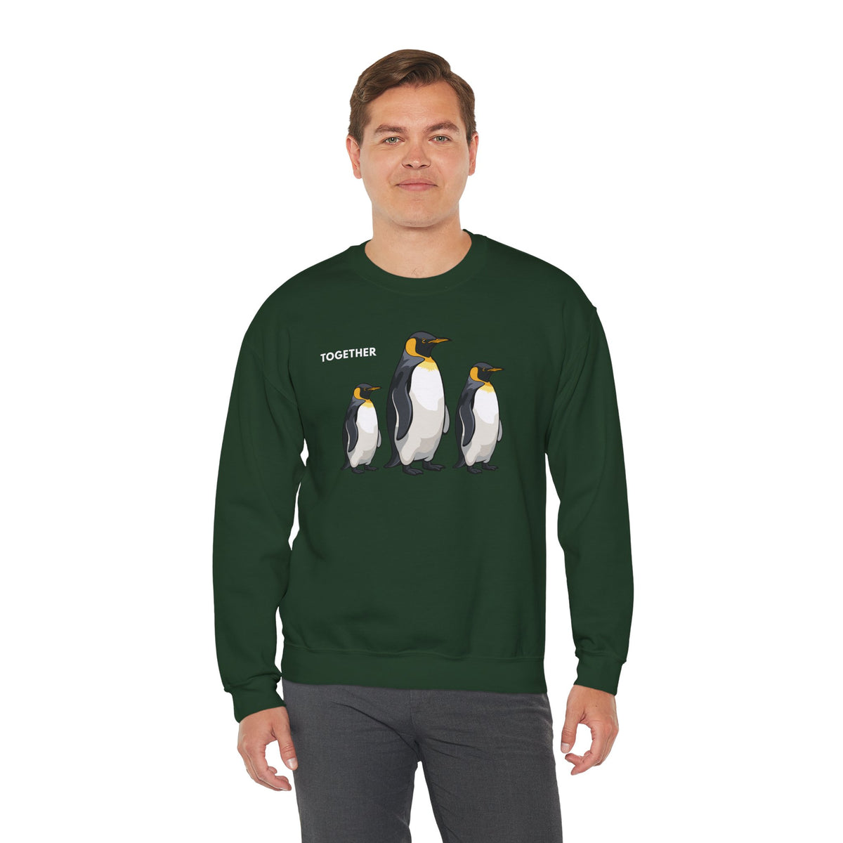 TOGETHER Penguin Sweatshirt Premium Design SKIALFA Unisex