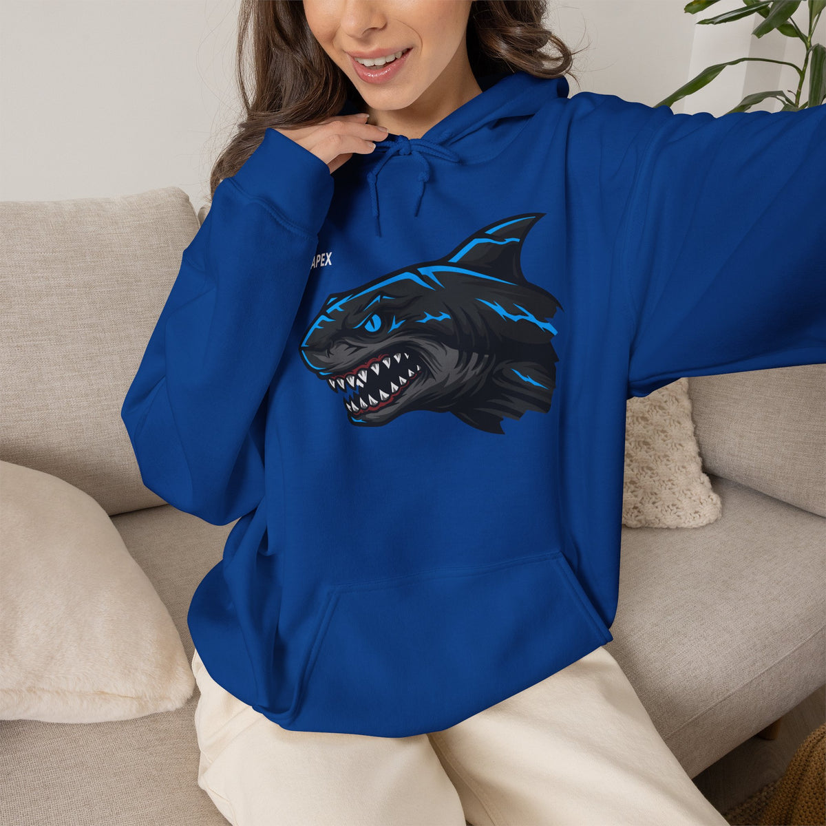 APEX Shark Hoodie Premium Design SKIALFA Unisex