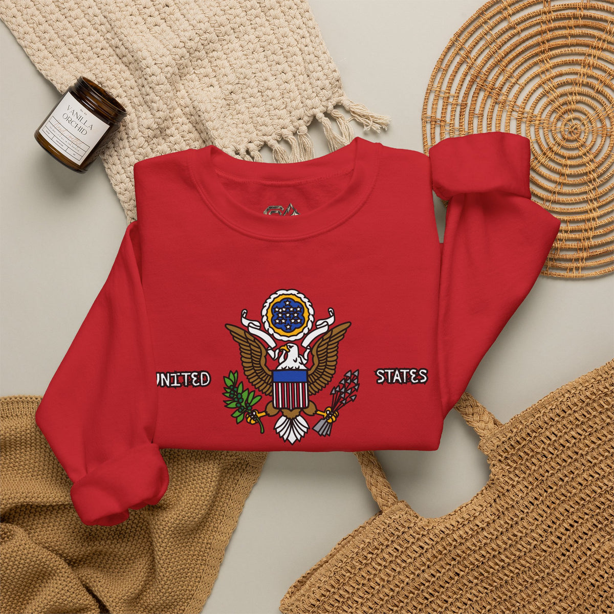 United States Sweatshirt Premium Design SKIALFA Unisex