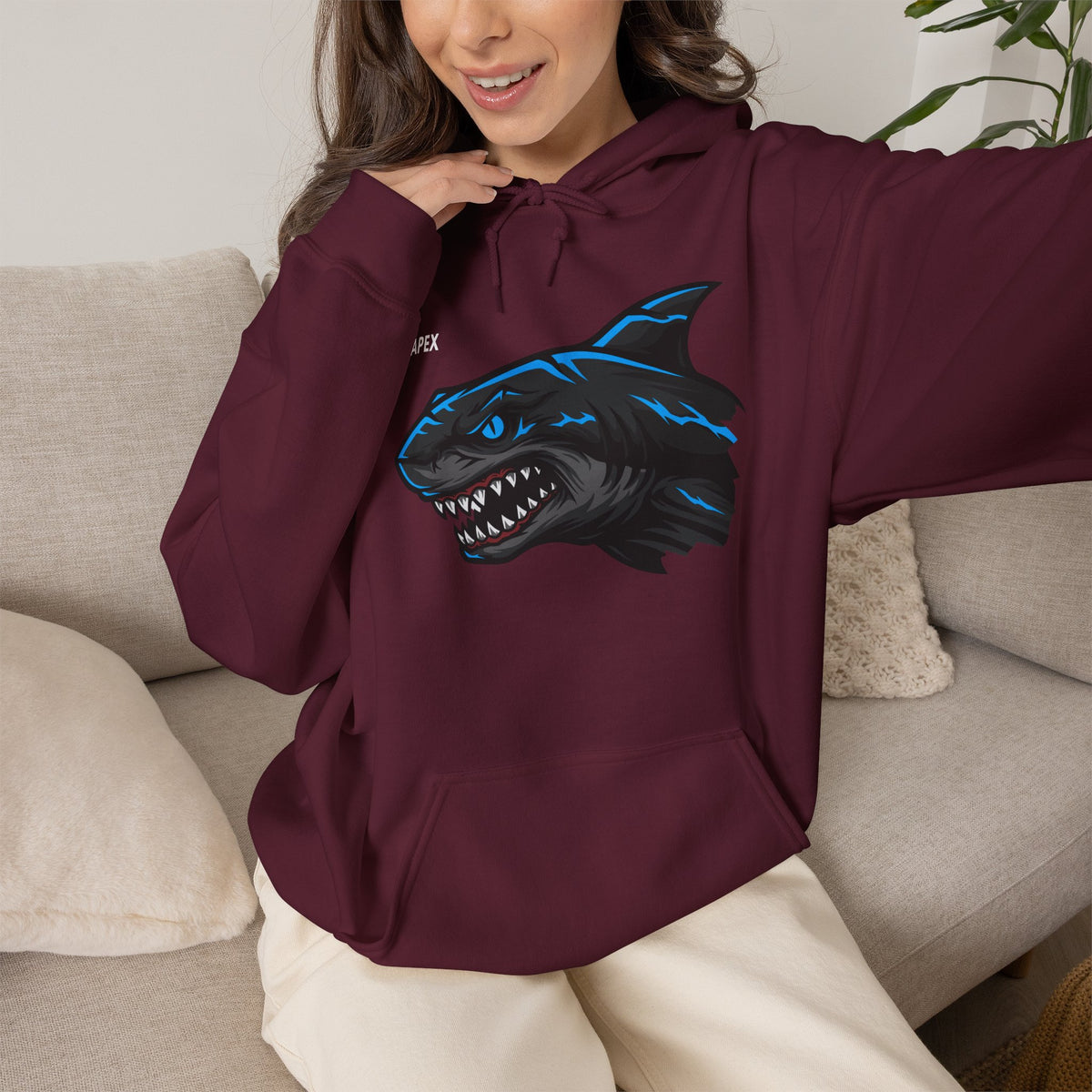 APEX Shark Hoodie Premium Design SKIALFA Unisex
