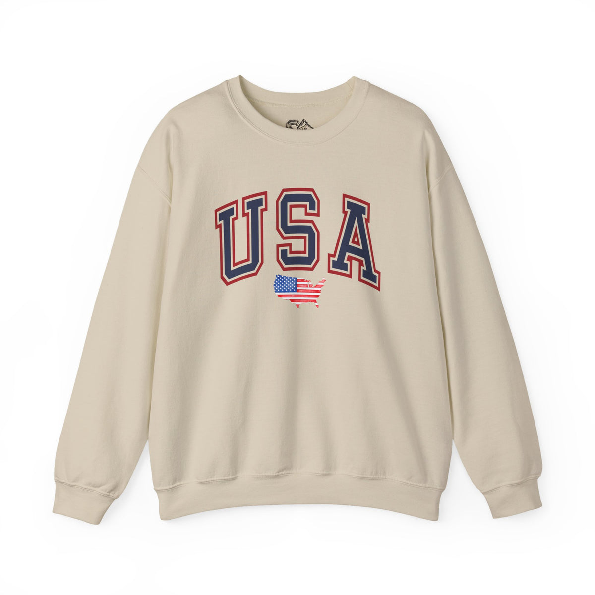 USA Flag Sweatshirt Premium Design SKIALFA Unisex