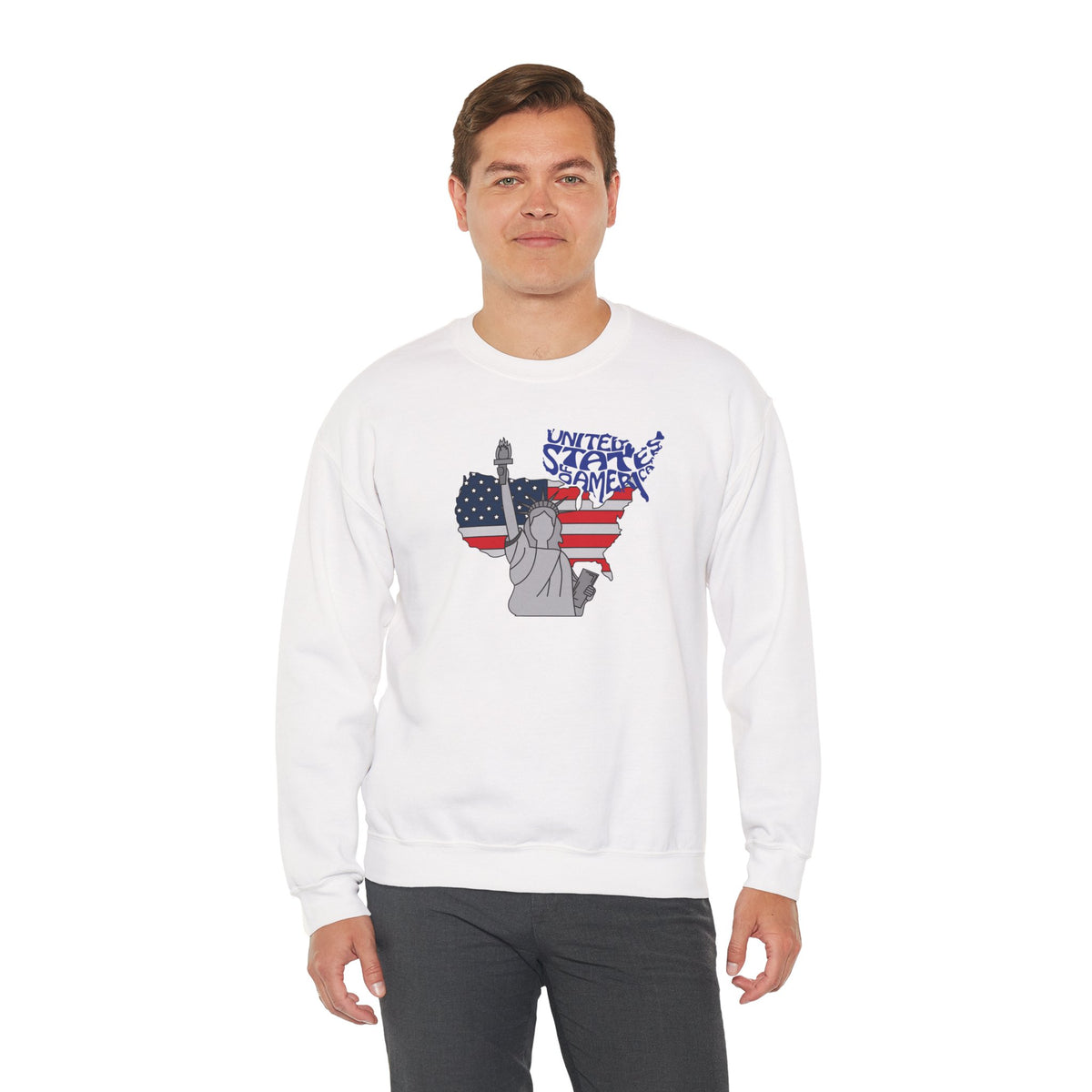 United States of America Sweatshirt Premium Design SKIALFA Unisex