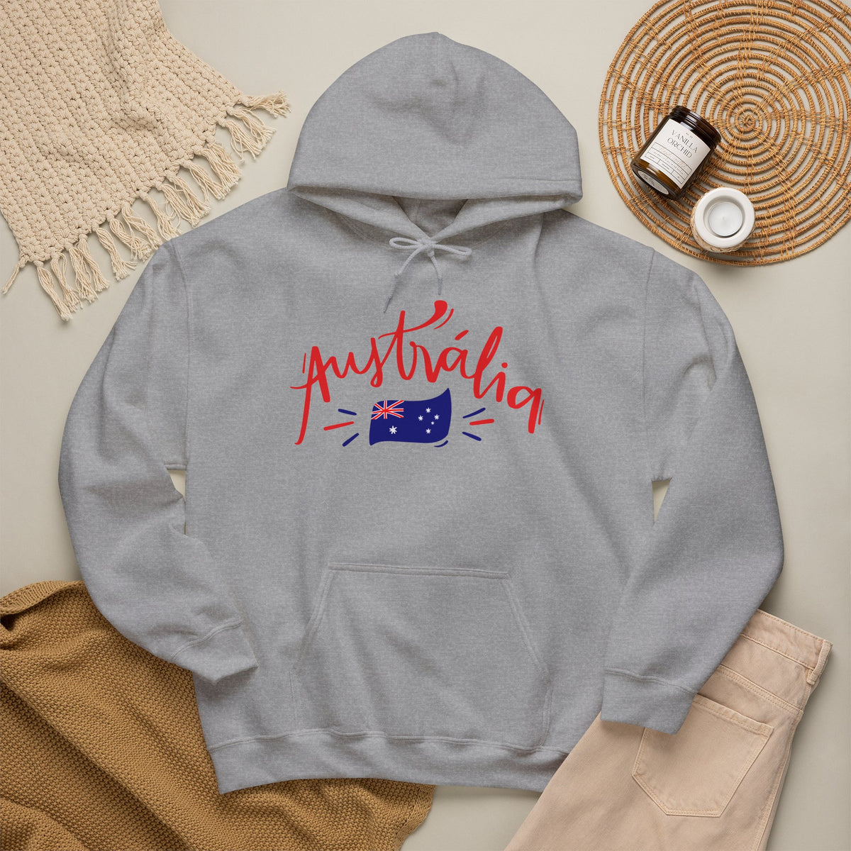 AUSTRALIA FLAG Hoodie Premium Design SKIALFA Unisex