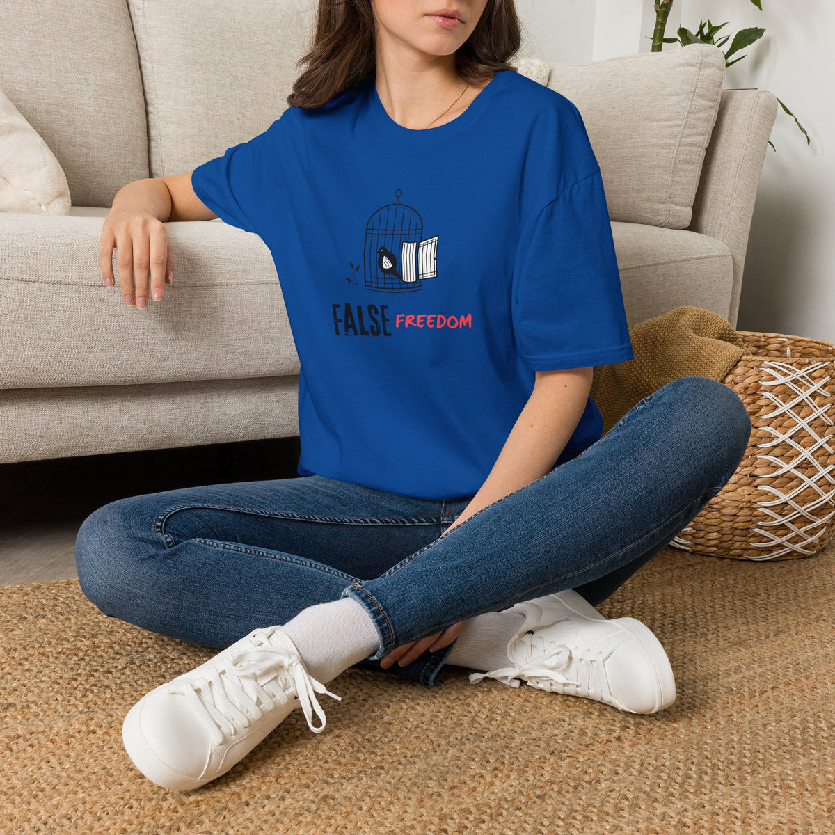 FALSE FREEDOM T-Shirt Premium Design SKIALFA Unisex