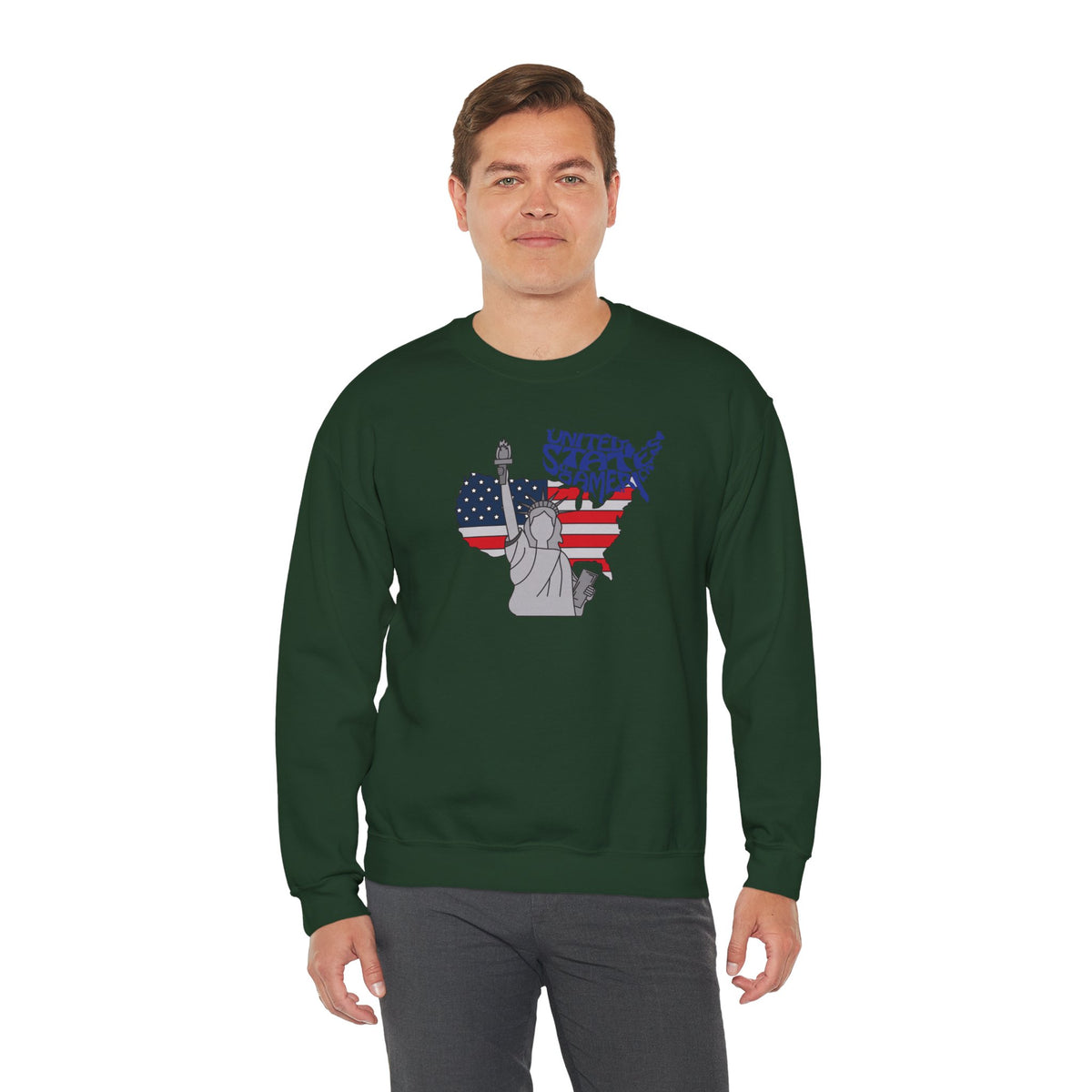 United States of America Sweatshirt Premium Design SKIALFA Unisex