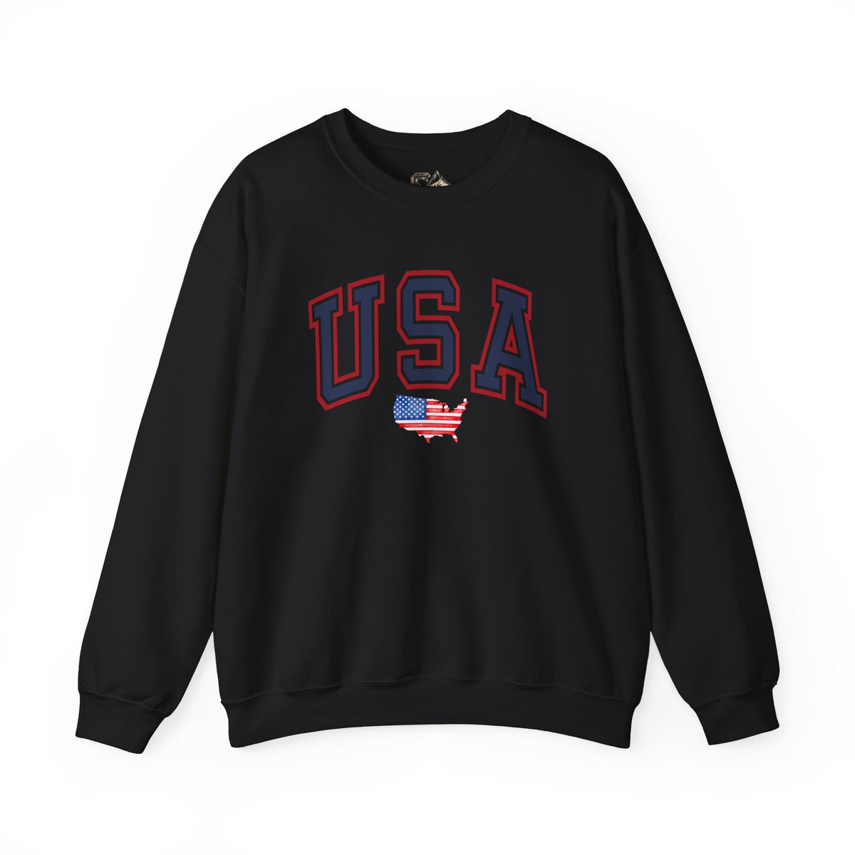USA Flag Sweatshirt Premium Design SKIALFA Unisex