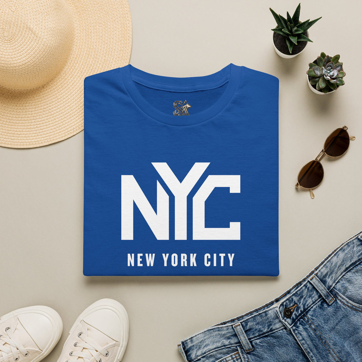 NYC New York City T-Shirt Premium Design SKIALFA Unisex