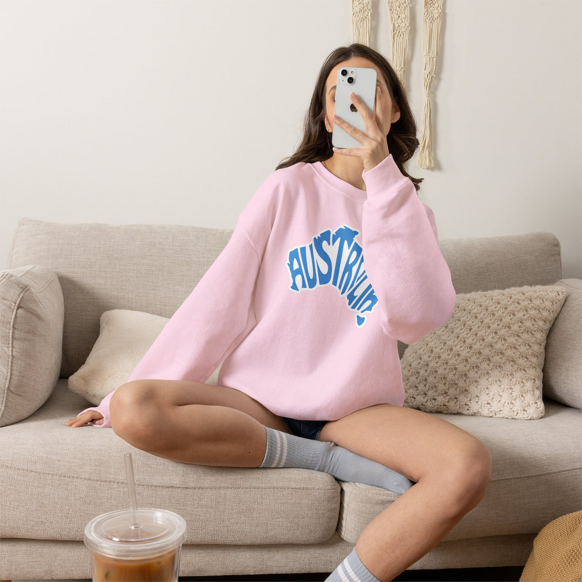 Australia Graphic Sweatshirt Premium Design SKIALFA Unisex