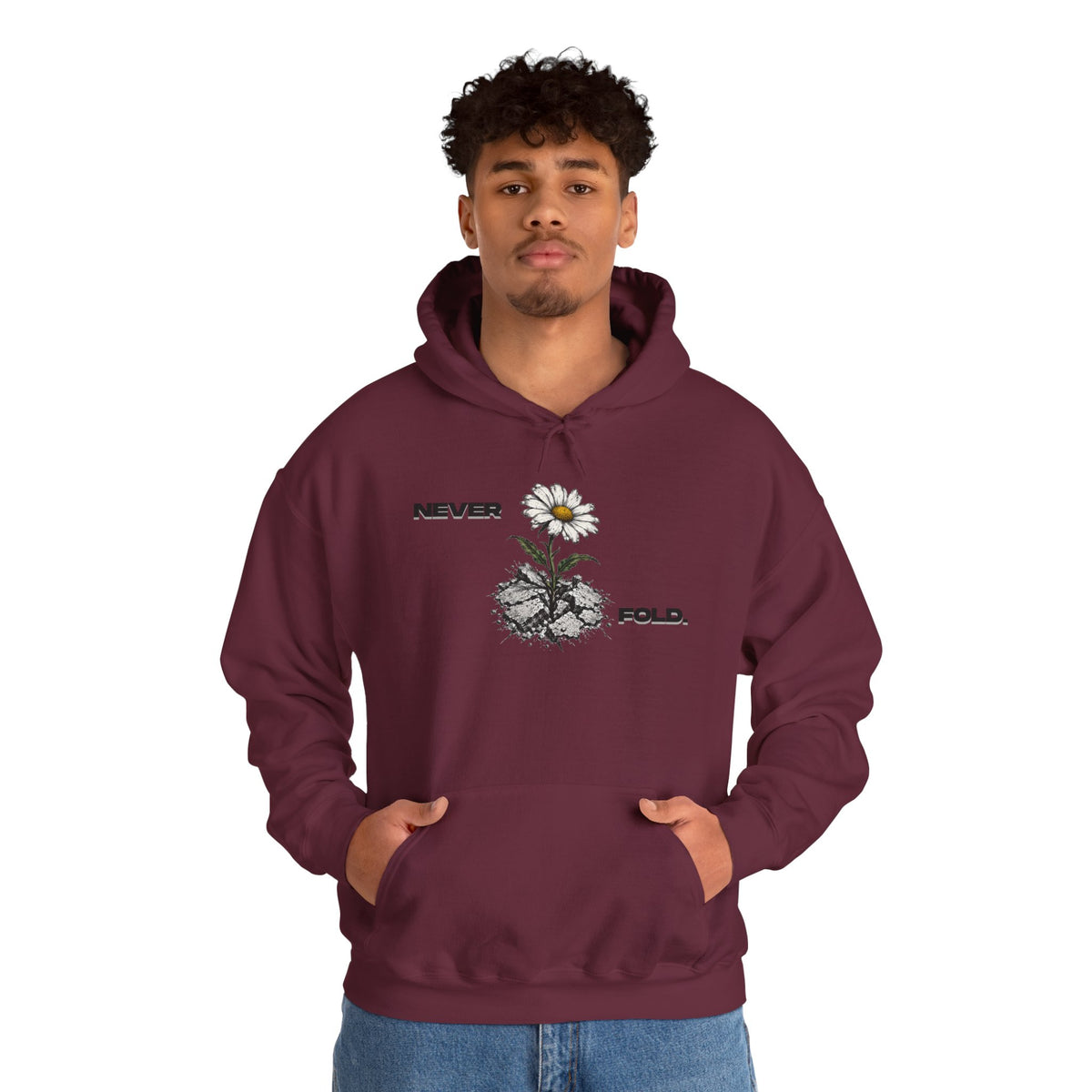 NEVER FOLD. Hoodie Premium Design SKIALFA Unisex