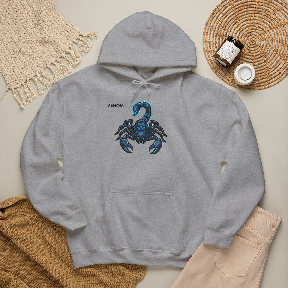 VENOM Scorpion Hoodie Premium Design SKIALFA Unisex