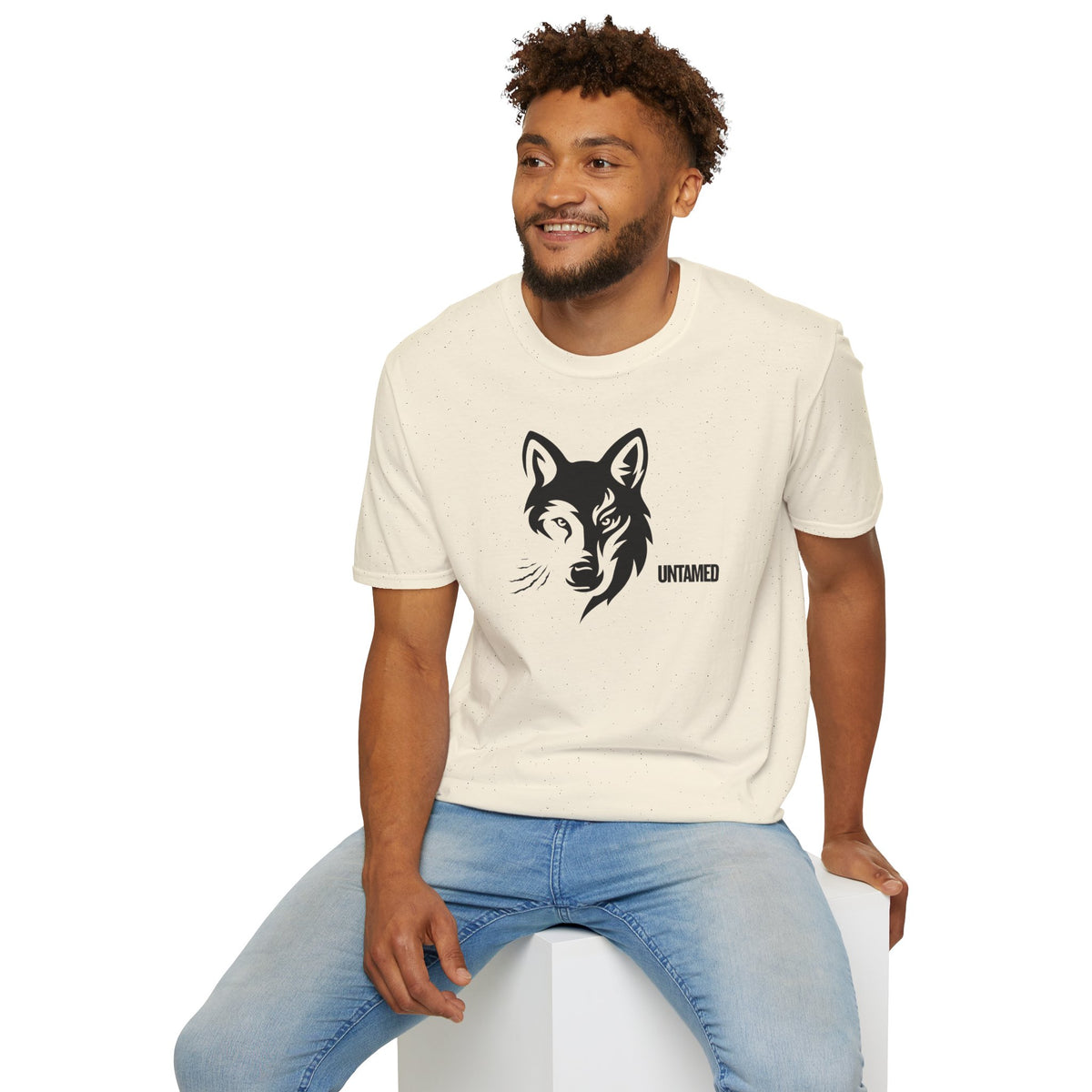 UNTAMED Wolf T-Shirt Premium Design SKIALFA Unisex