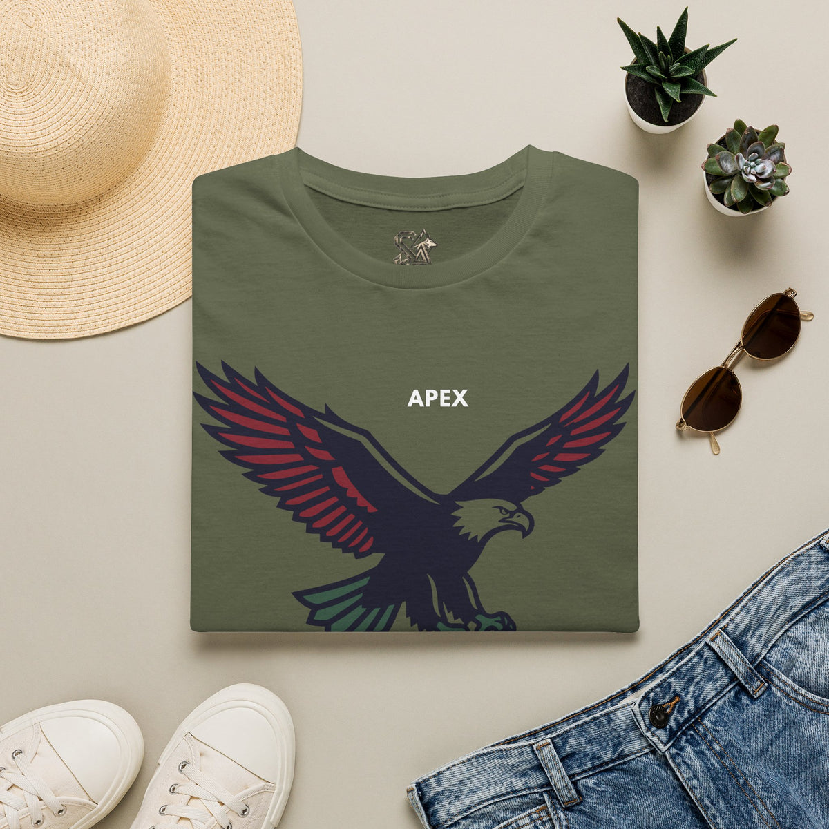 APEX Eagle T-Shirt Premium Design SKIALFA Unisex