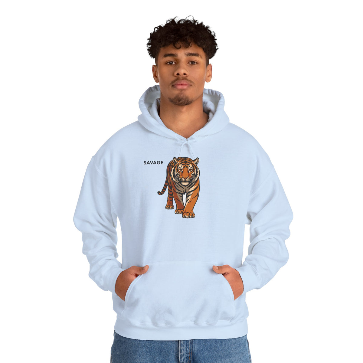 SAVAGE Tiger Hoodie Premium Design SKIALFA Unisex