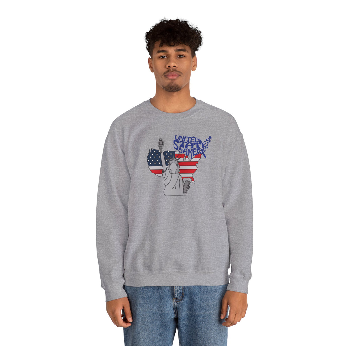 United States of America Sweatshirt Premium Design SKIALFA Unisex