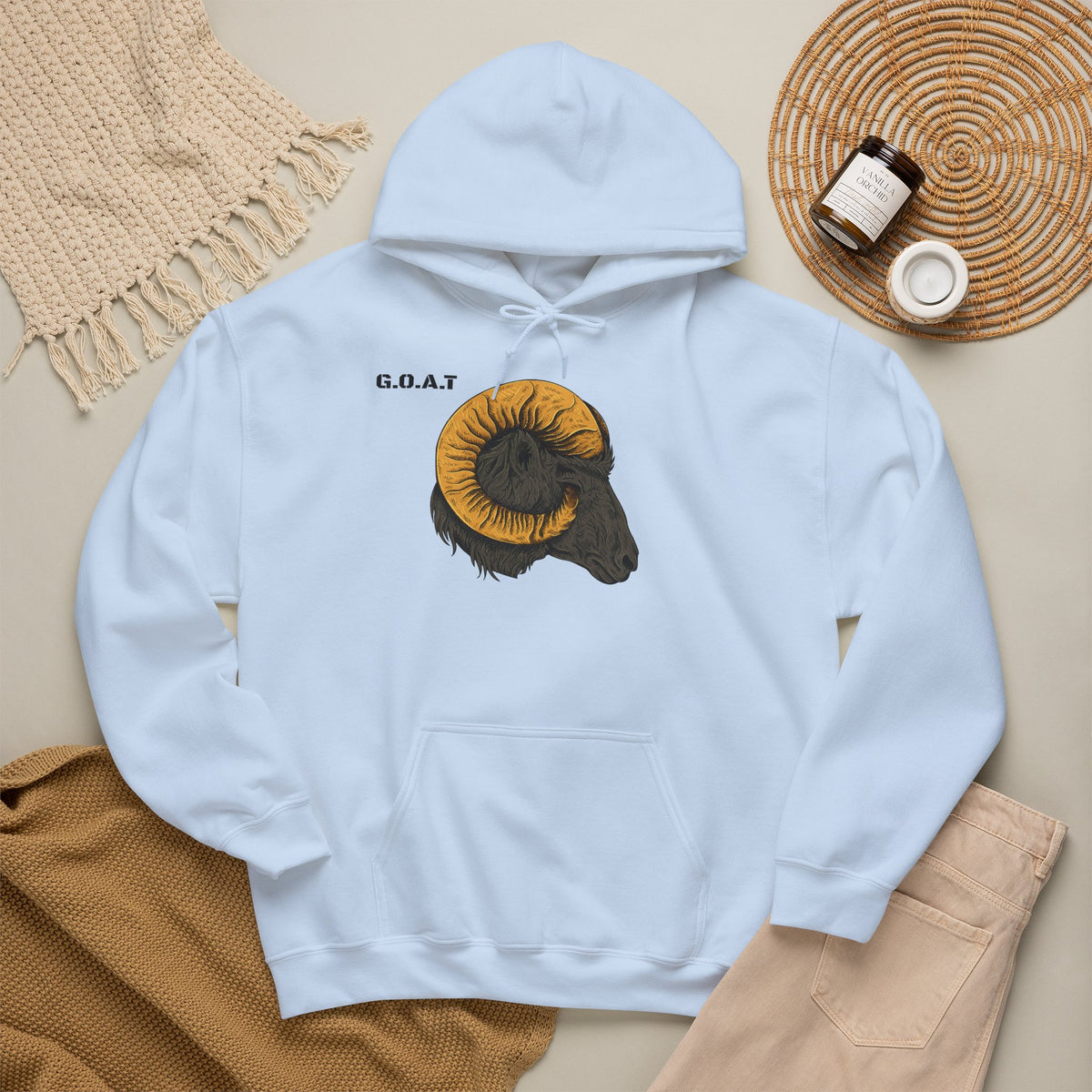 GOAT Head Goat Hoodie Premium Design SKIALFA Unisex