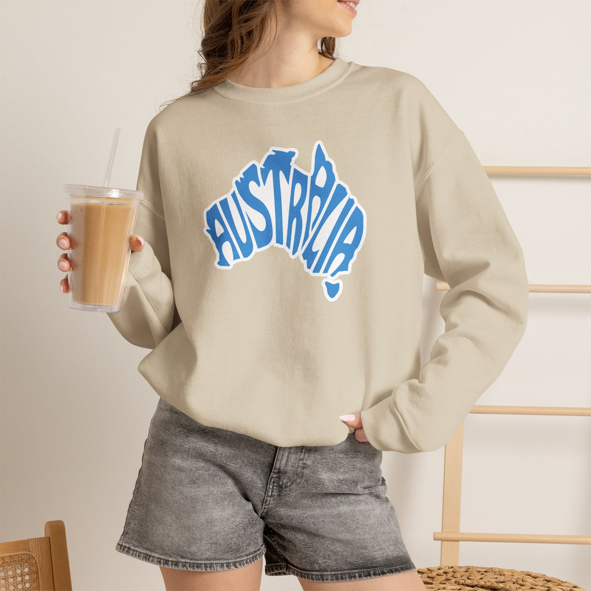 Australia Graphic Sweatshirt Premium Design SKIALFA Unisex