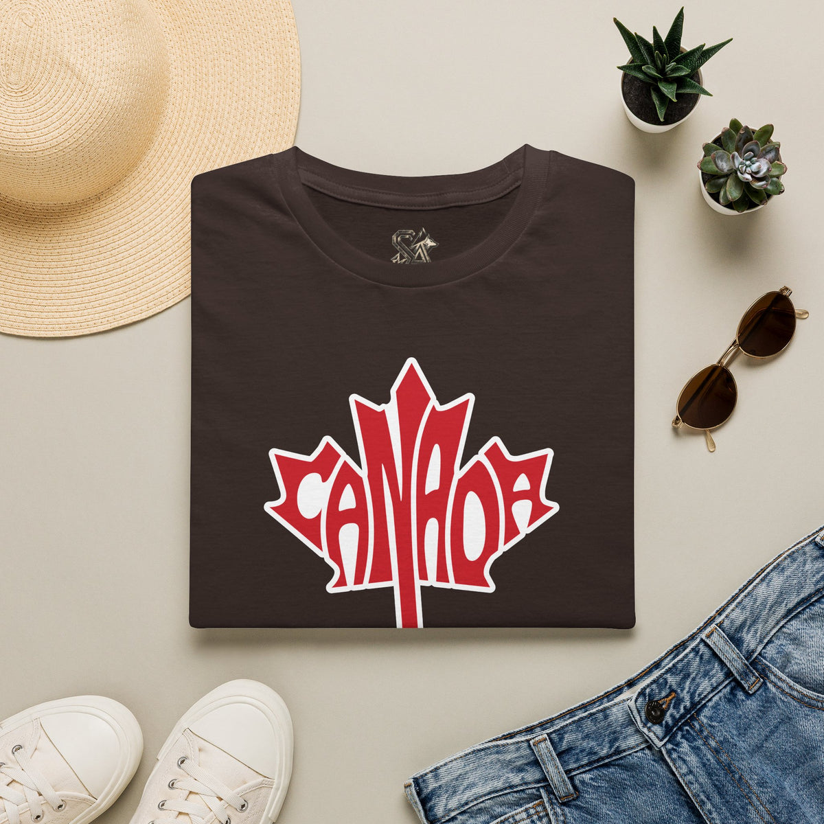 Canada Flag T-Shirt Premium Design SKIALFA Unisex