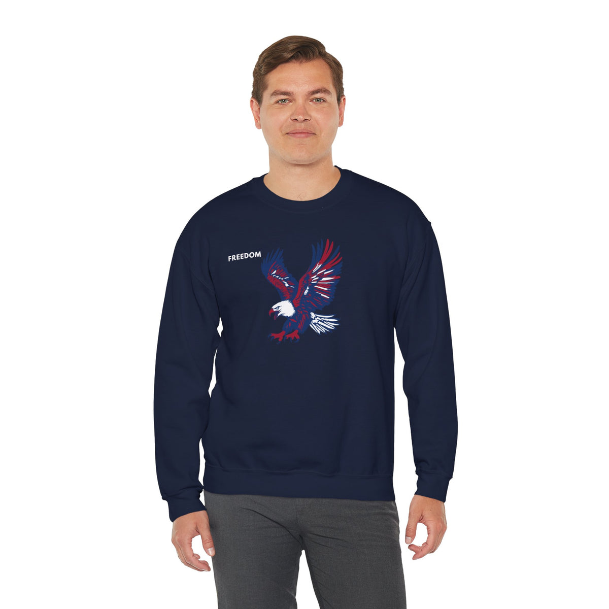 FREEDOM Eagle Sweatshirt Premium Design SKIALFA Unisex
