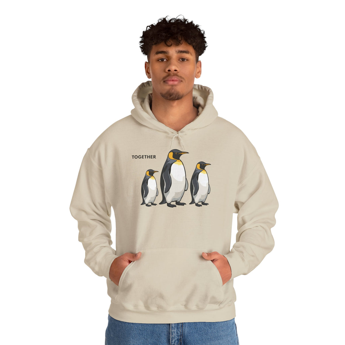 TOGETHER Penguin Hoodie Premium Design SKIALFA Unisex