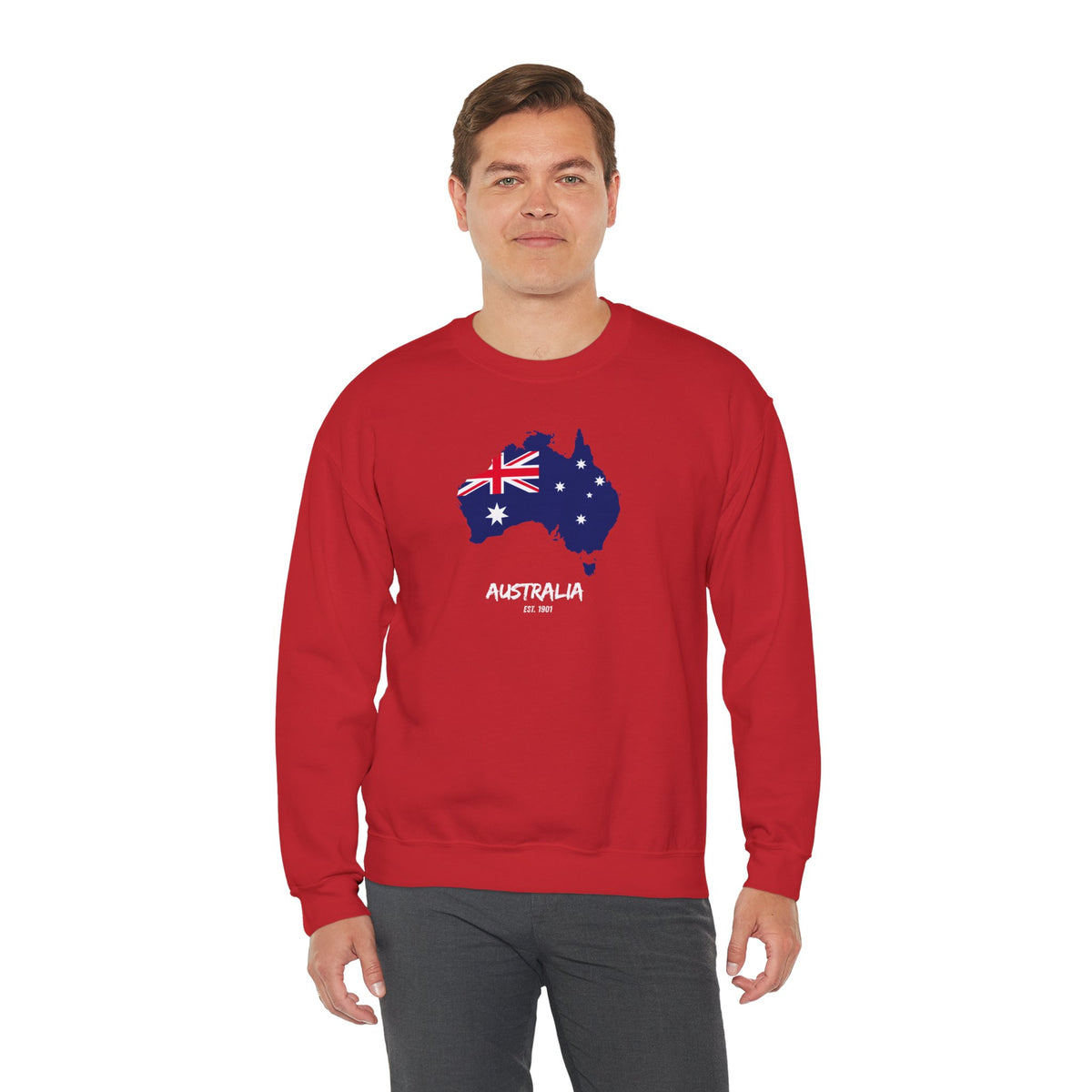 Australia Map Flag Sweatshirt Premium Design SKIALFA Unisex