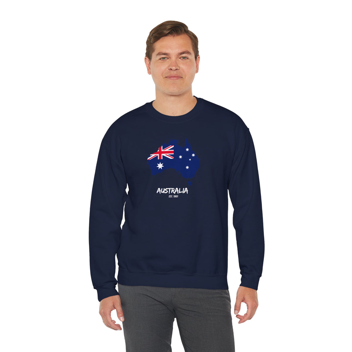 Australia Map Flag Sweatshirt Premium Design SKIALFA Unisex