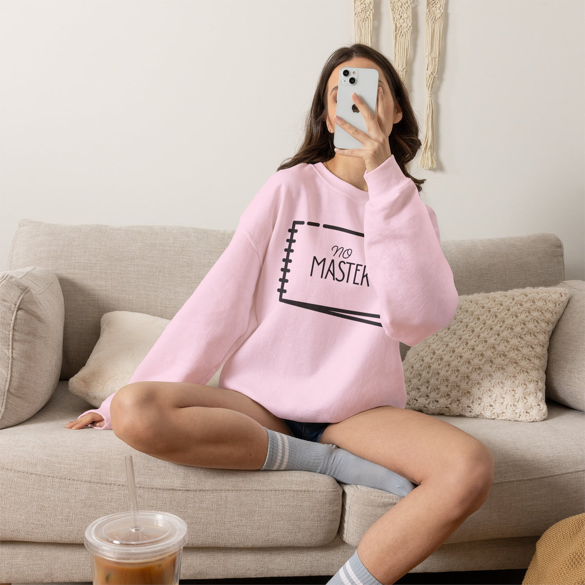 NO MASTER Sweatshirt Premium Design SKIALFA Unisex
