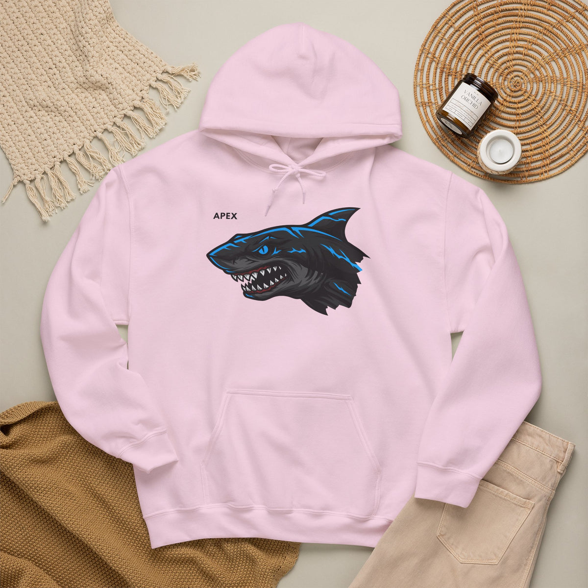 APEX Shark Hoodie Premium Design SKIALFA Unisex