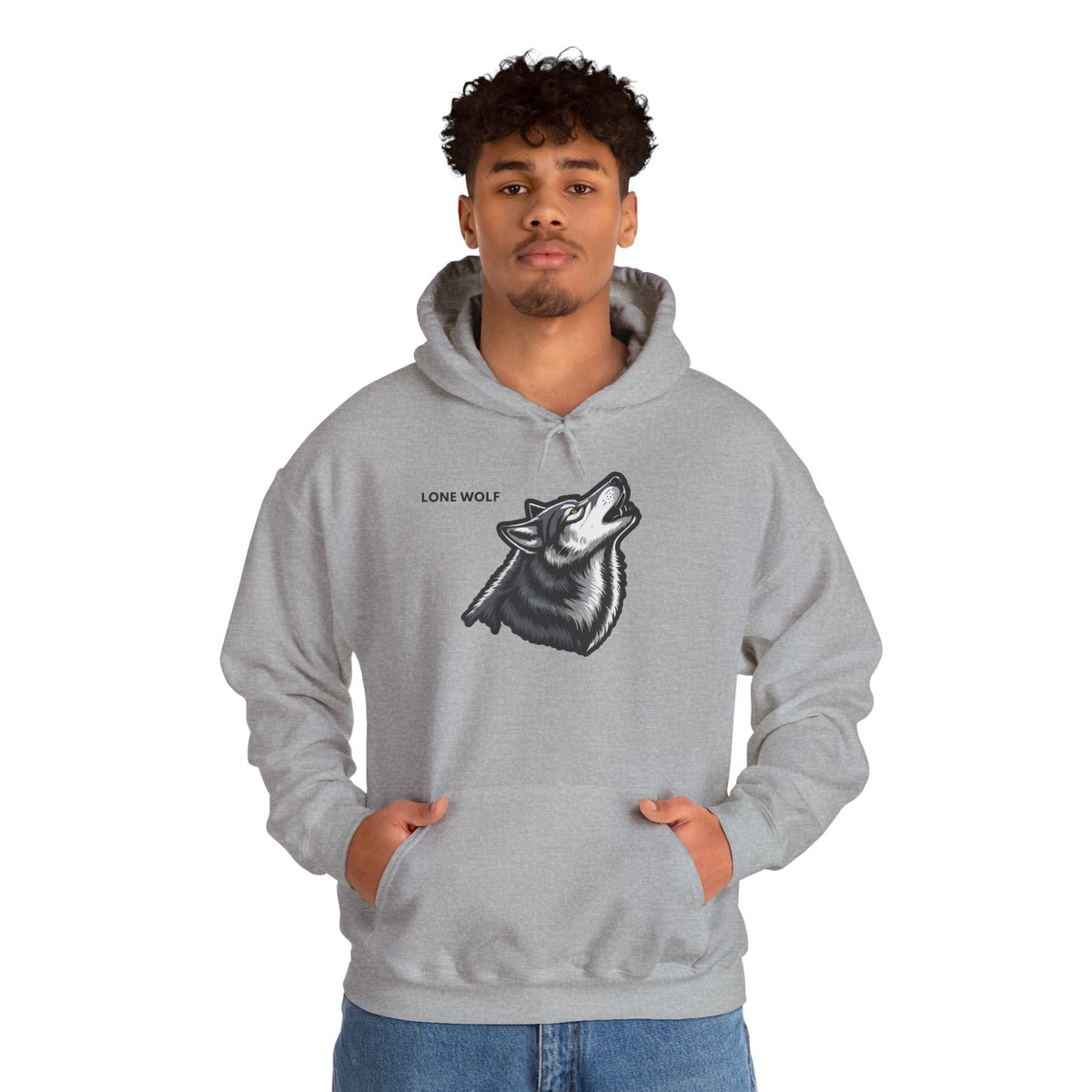 LONE WOLF Hoodie Premium Design SKIALFA Unisex