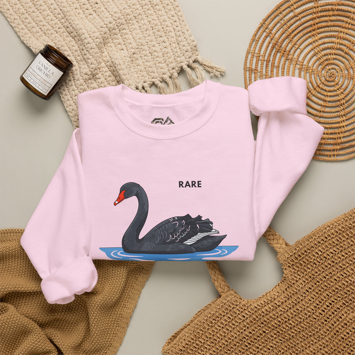 RARE Black Swan Sweatshirt Premium Design SKIALFA Unisex
