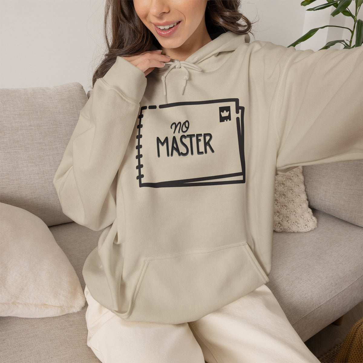 NO MASTER Hoodie Premium Design SKIALFA Unisex
