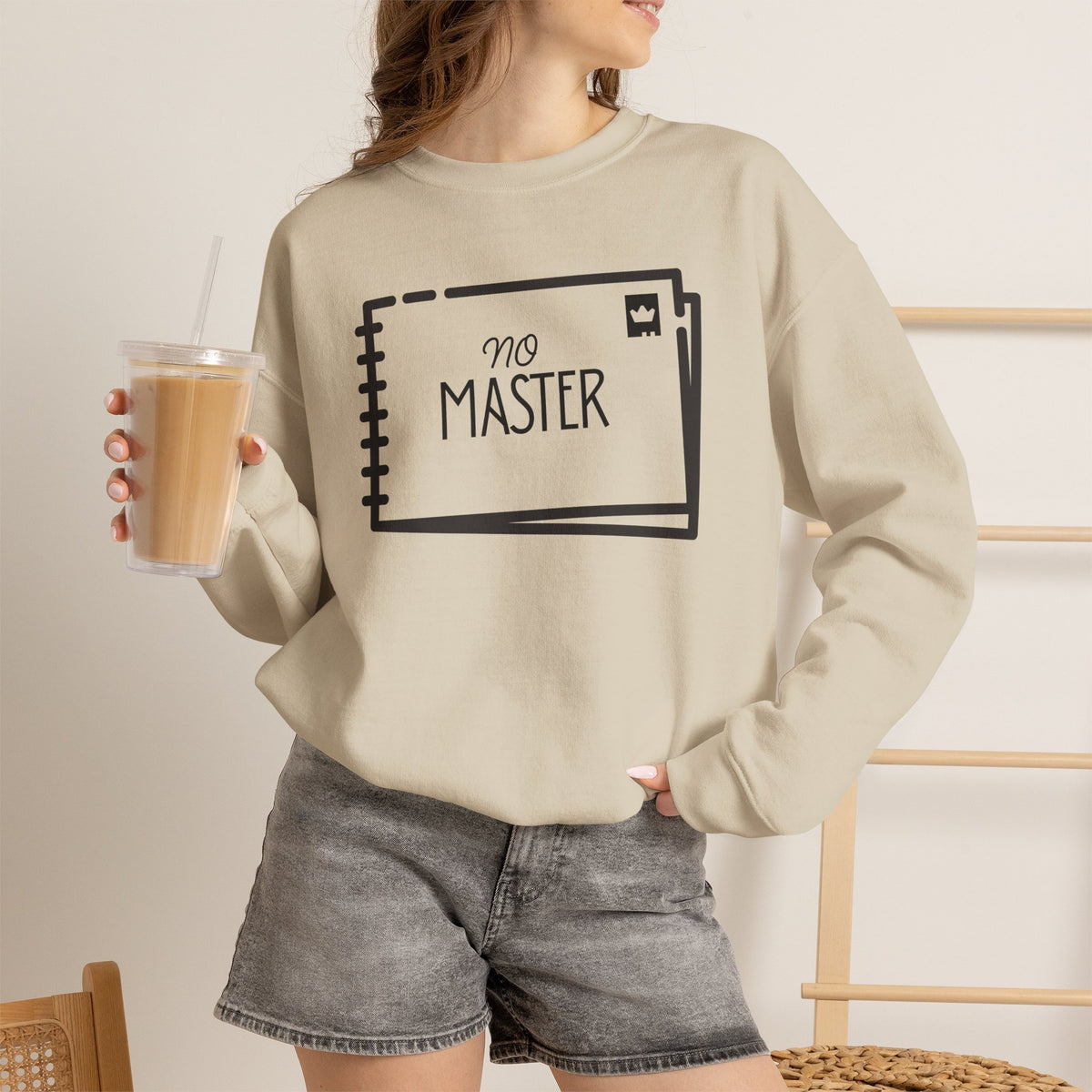 NO MASTER Sweatshirt Premium Design SKIALFA Unisex