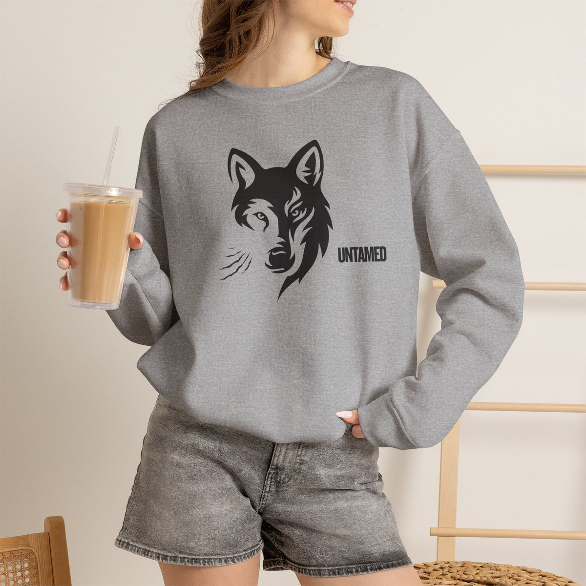 UNTAMED Sweatshirt Premium Design SKIALFA Unisex