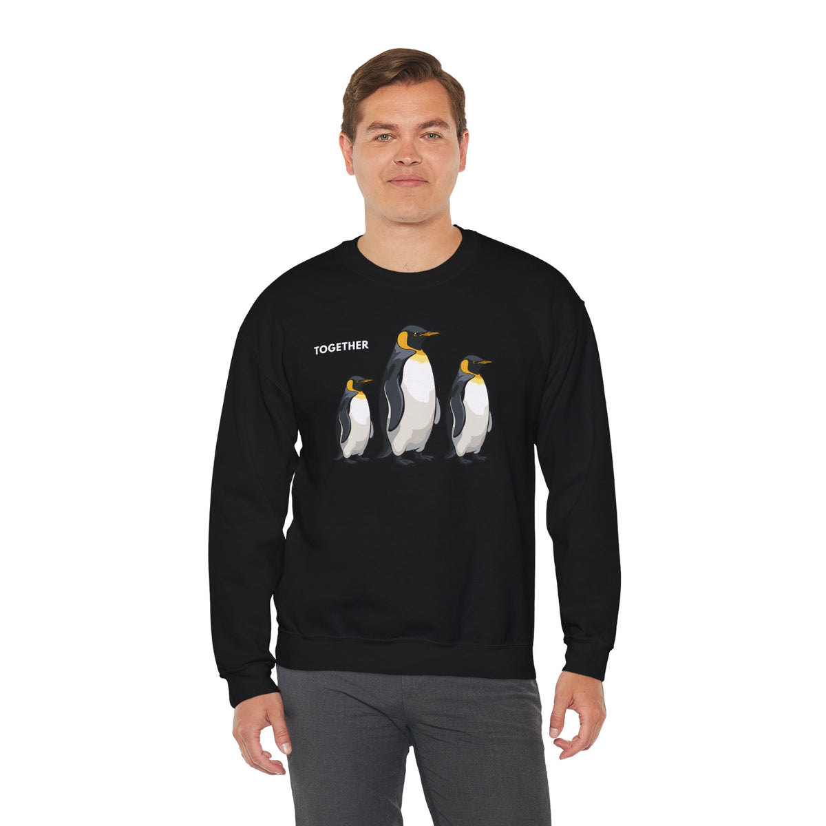 TOGETHER Penguin Sweatshirt Premium Design SKIALFA Unisex