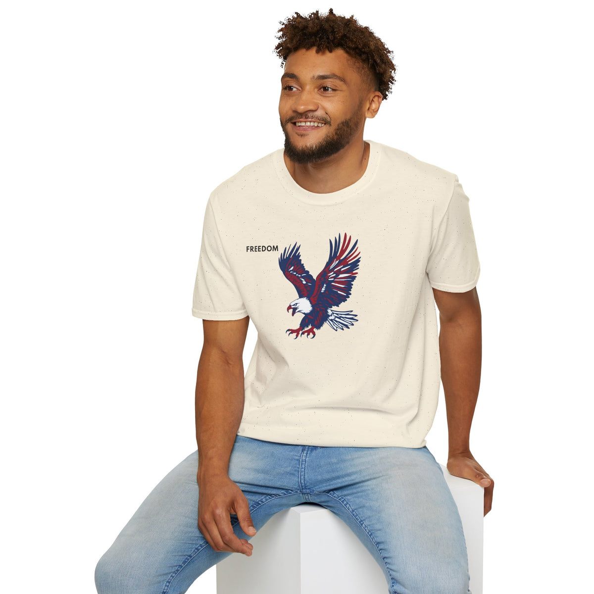 FREEDOM Eagle T-Shirt Premium Design SKIALFA Unisex