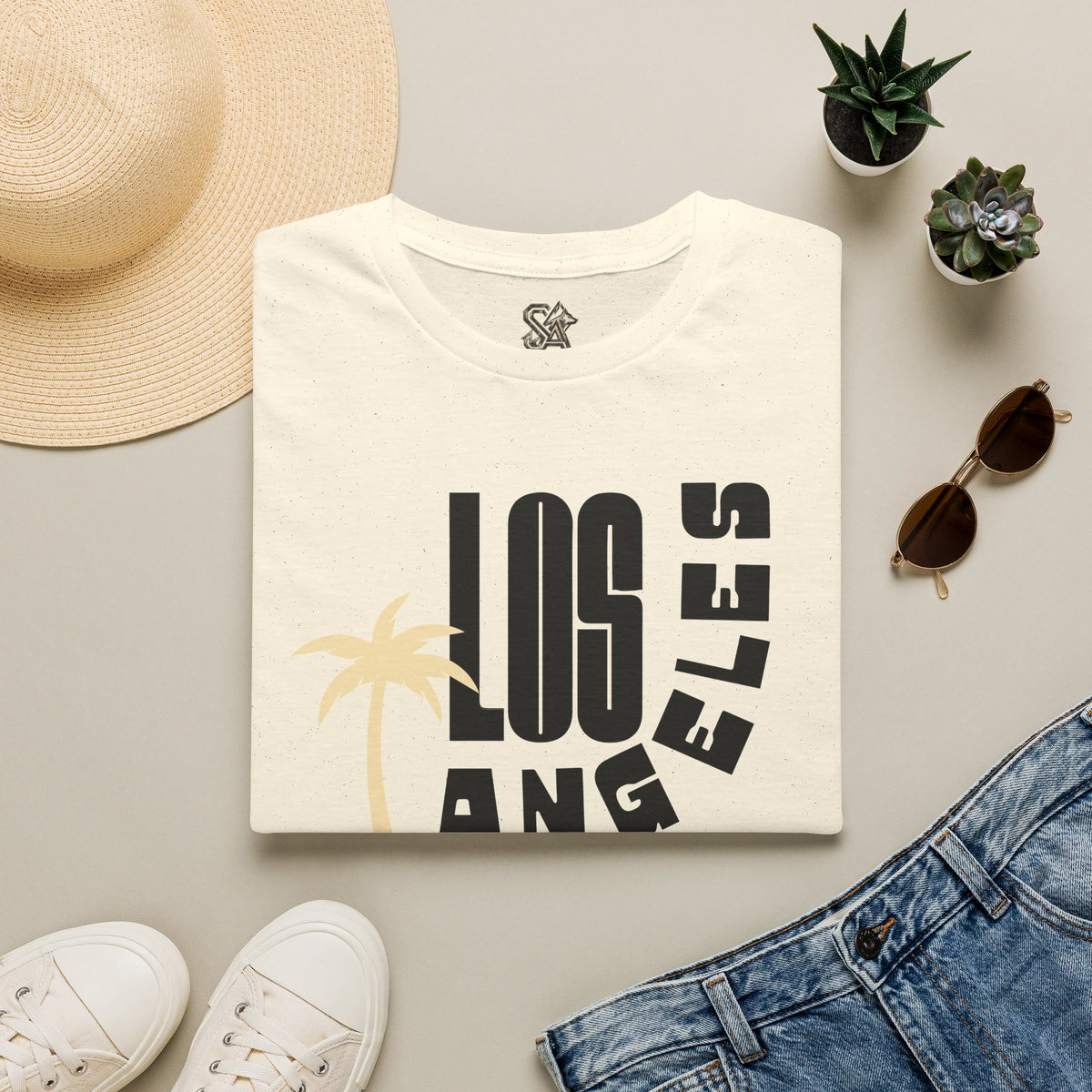 LOS ANGELES T-Shirt Premium Design SKIALFA Unisex